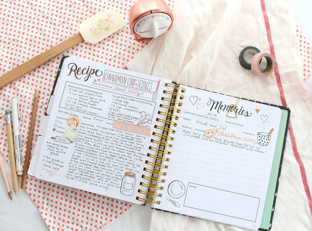 Lily Amp Val Family Kitchen Recipe Keeper Cookbook Keepsake Kitchen Diary