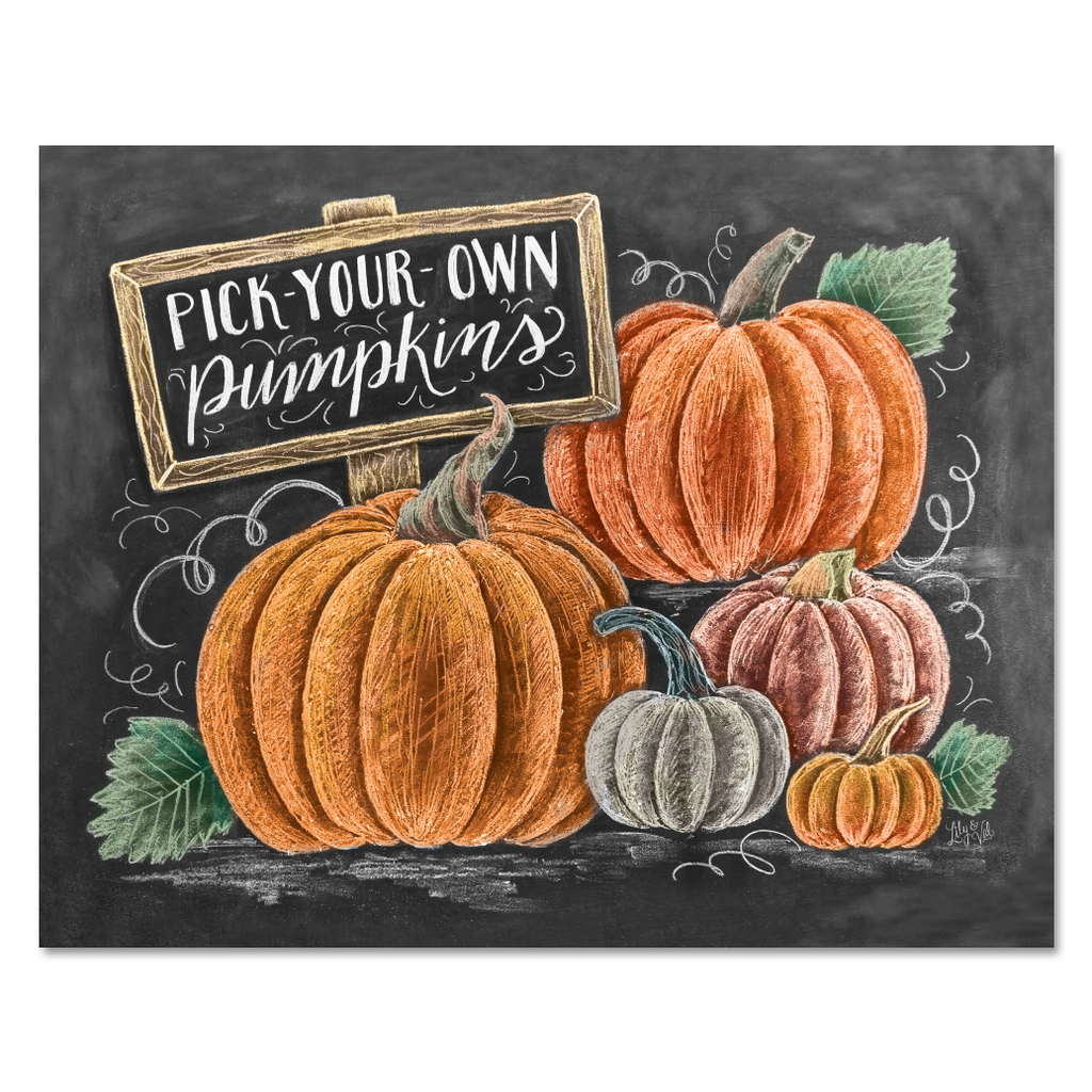 Lily & Val Fall Pumpkin Patch Pumpkin Wall Art Pumpkin Print