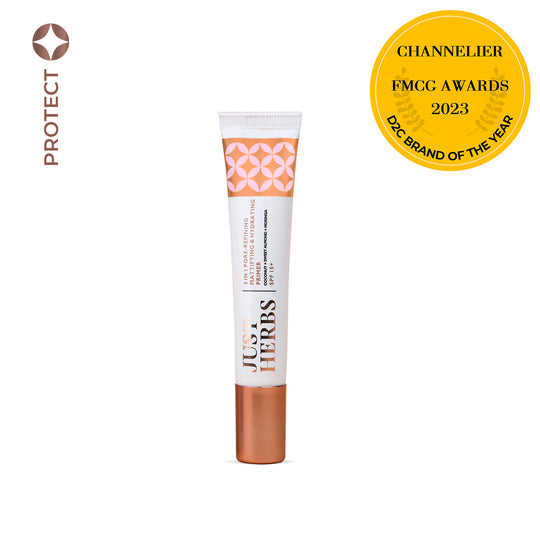 3 In 1 Pore-Refining, Mattifying & Hydrating Primer SPF 15+ - Just Herbs Image 1