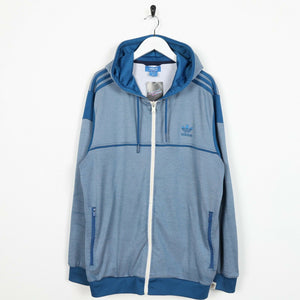 adidas originals zip up hoodie with small logo