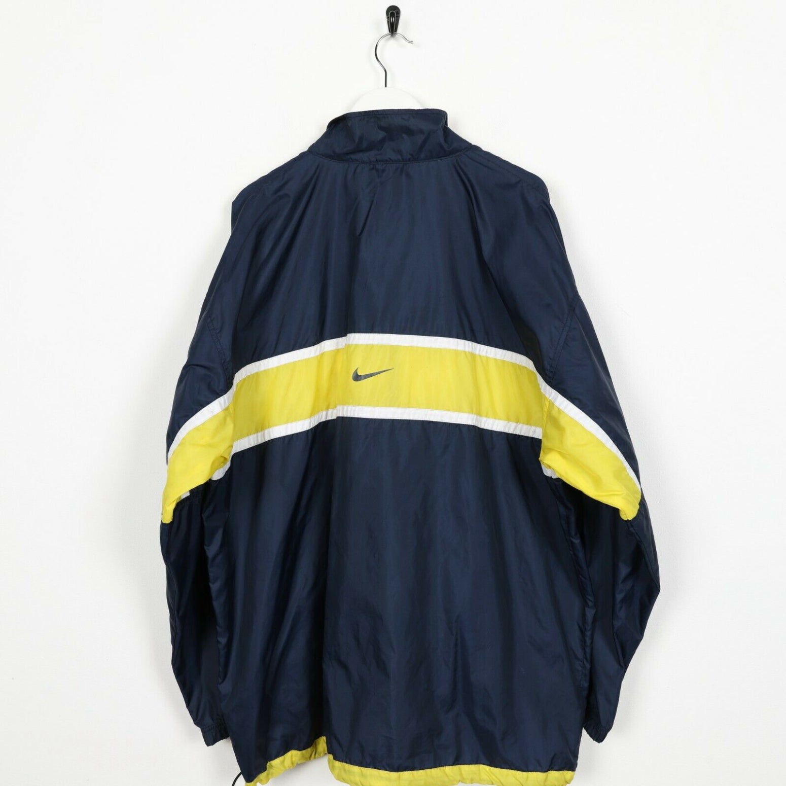 blue and yellow nike windbreaker