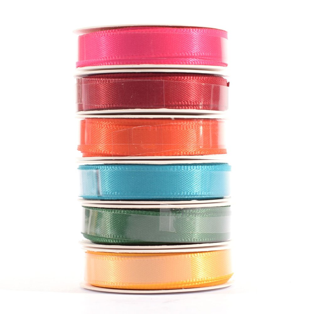 Vaessen Creative Satin Ribbon Set 6mmx20m 12 Colours