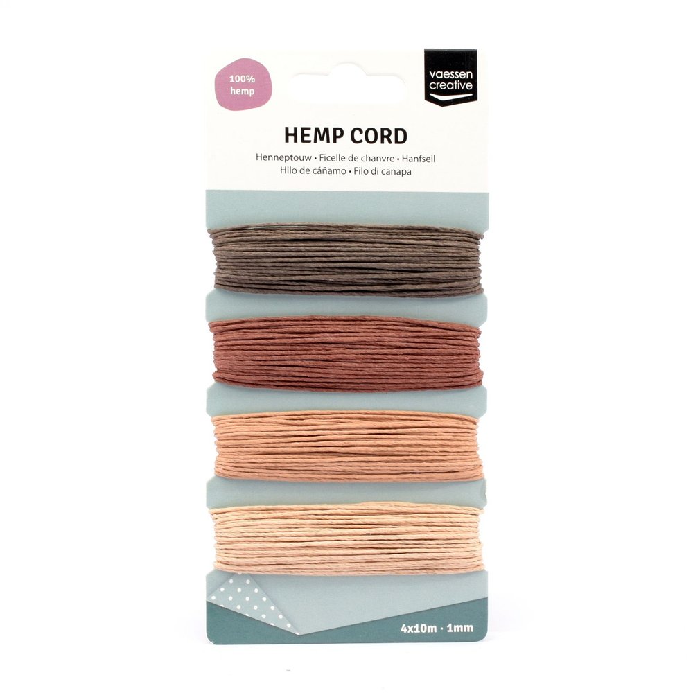 Vaessen Creative Hemp Cord Naturel 4x10m