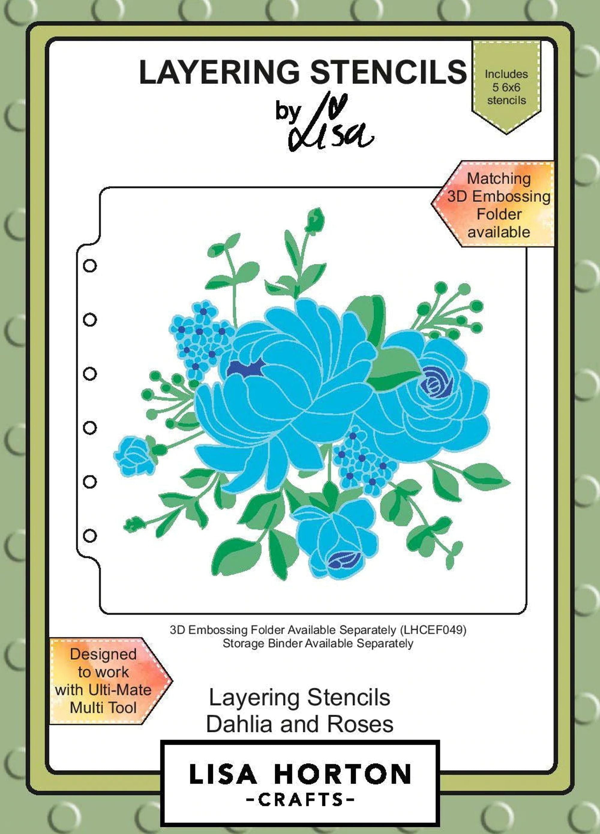 Lisa Horton 5x7 Layering Stencils - Blooming Marvellous