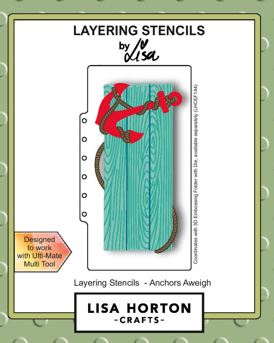 Lisa Horton Crafts A5 Clear Stamp & Die Set Splash Collection Vitamin Sea  by Tracey Hey