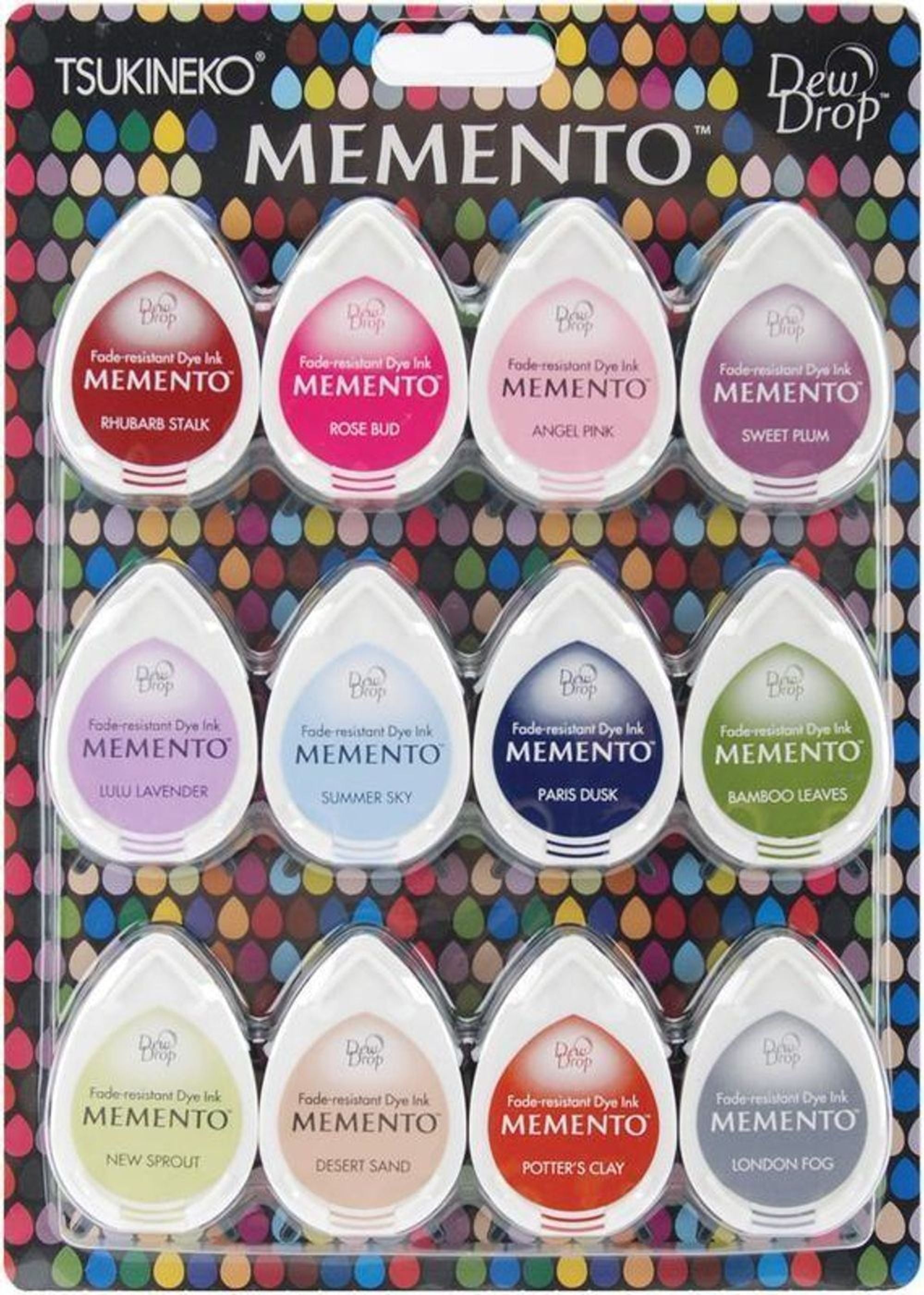 Memento Dew Drop Dye Ink Pads 4-pkg-greenhouse