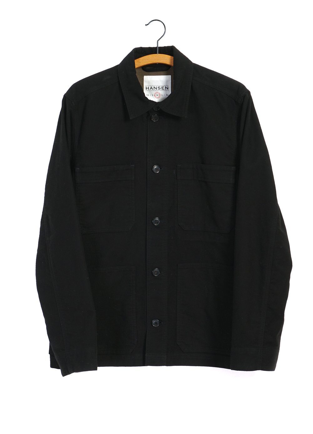 BERTRAM | Refined Work Jacket | Black | HANSEN Garments