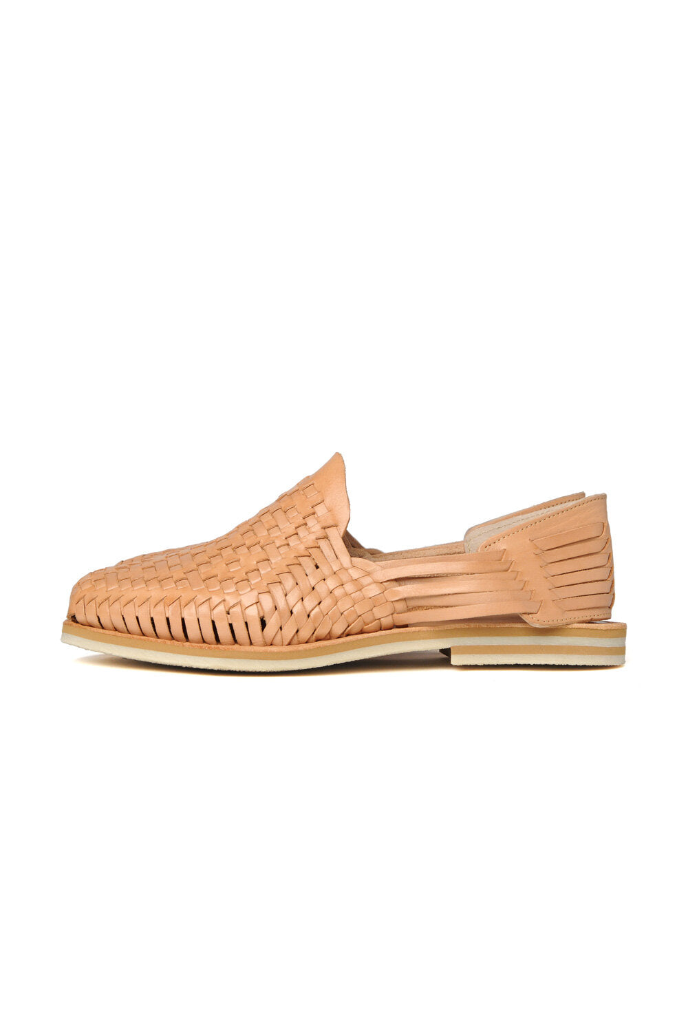 Rio Grande Leather Huarache | Slip on Vegetable Tanned Sandals | Tan 1 ...