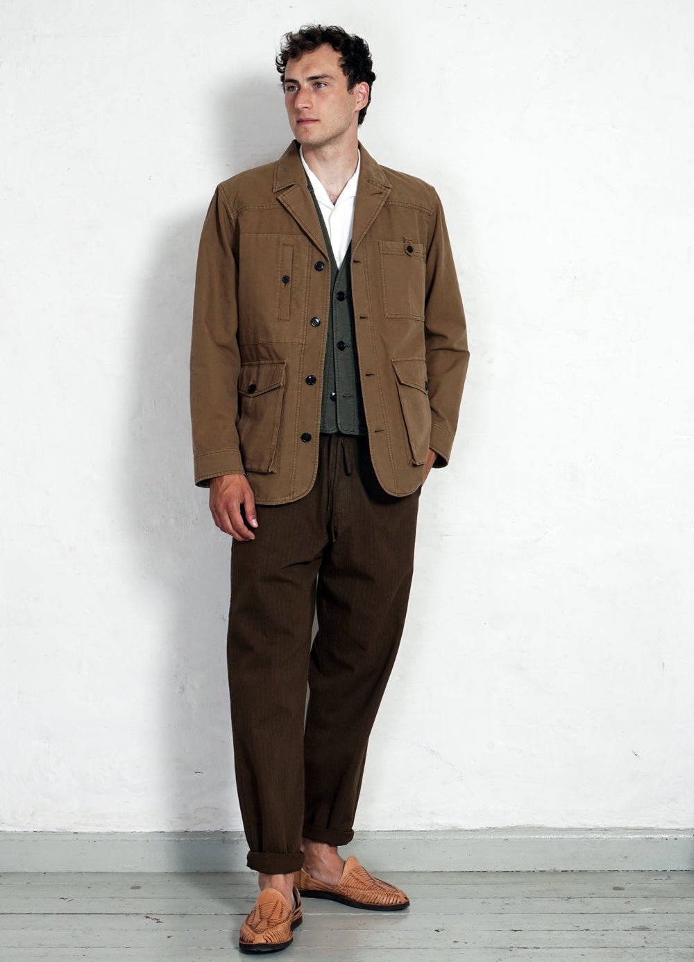 BOA NORDIC | Chino x Fleece Anorak | Camel | HANSEN Garments