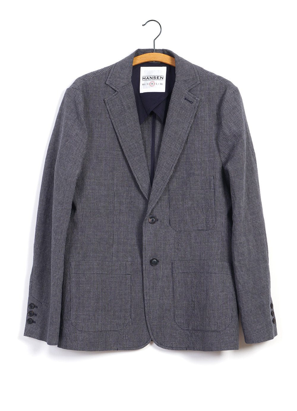 CHRIS | Two Button Classic Blazer | River | HANSEN Garments