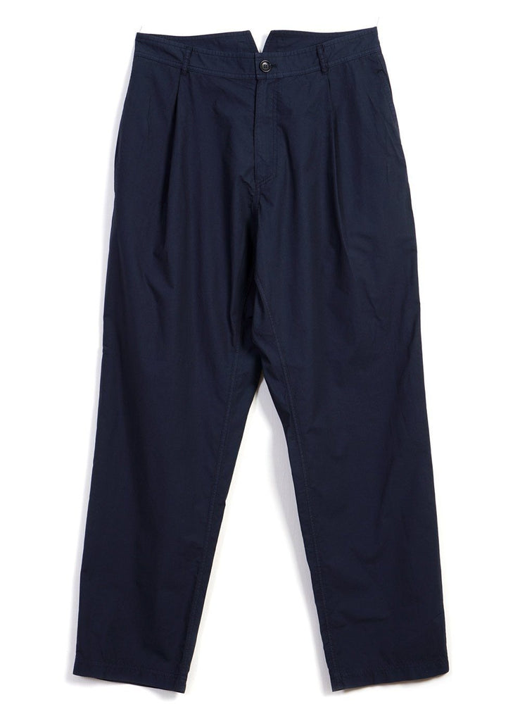 EIGIL | Light Wide Cut Summer Trousers | Navy | HANSEN Garments