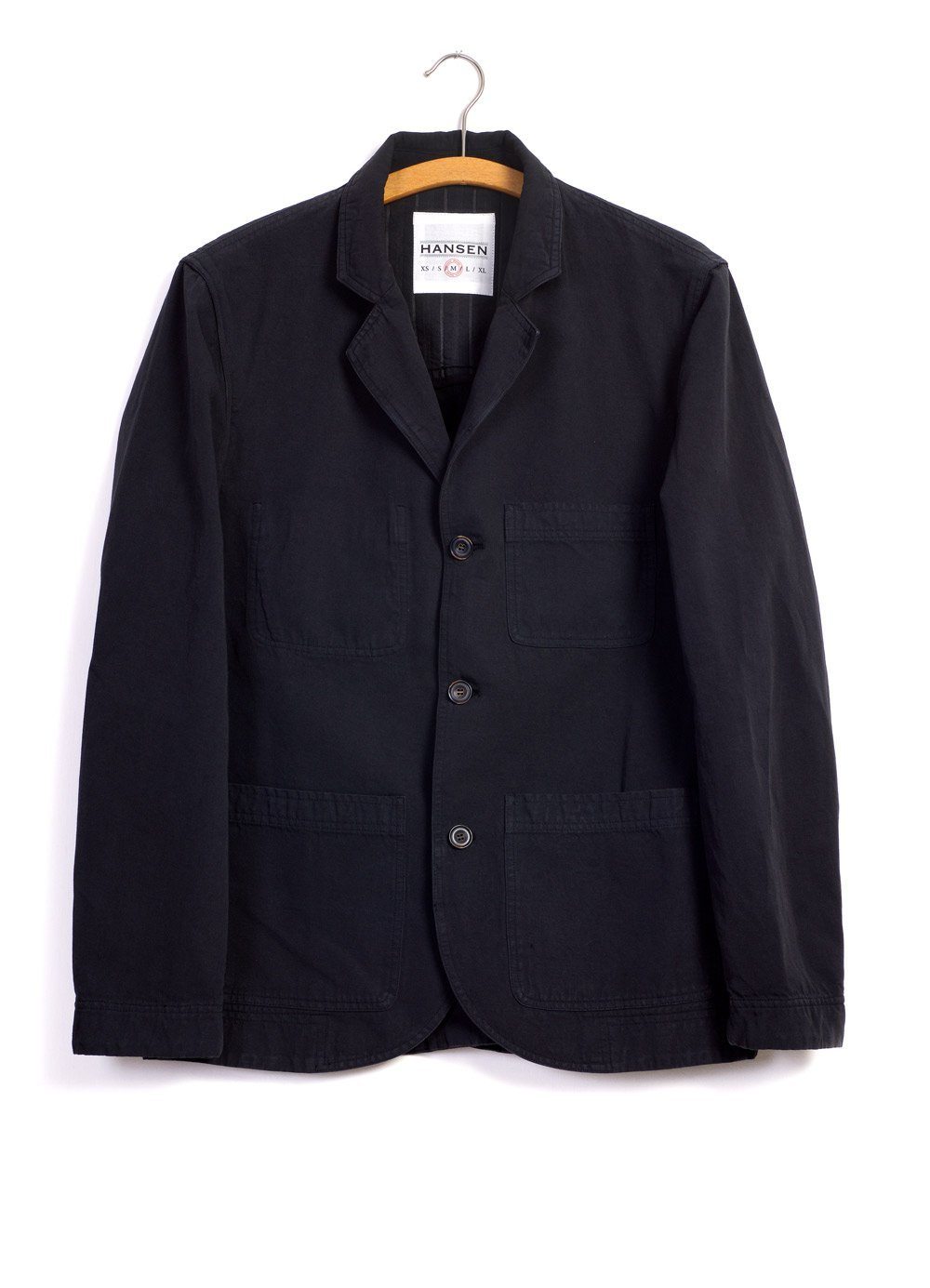 NICOLAI | Casual Three Button Blazer | Black | HANSEN Garments