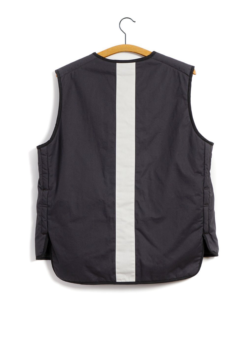 BENI OURAIN | Boa Fleece Reversible Vest | Ecru | HANSEN Garments