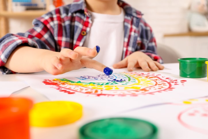 boy-finger-painting-mindfulness-activities