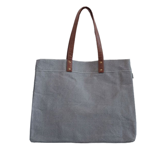 Waxed Ash Canvas Carryall Tote