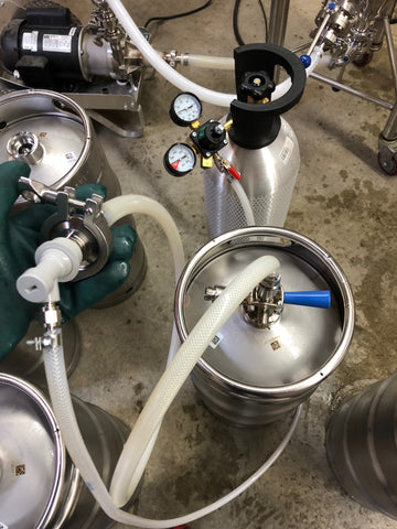 adding co2 to purge kegs