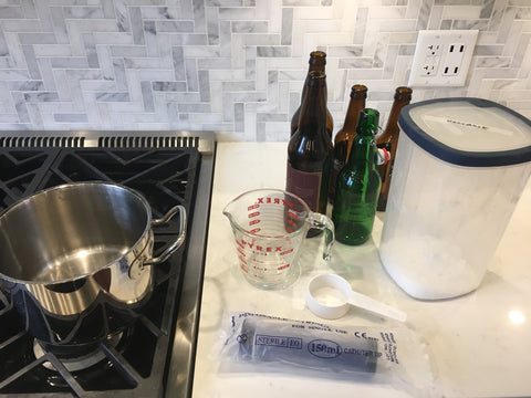 equipment for adding priming sugar to beer