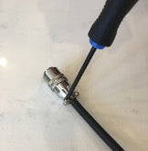 unscrew sensor cable