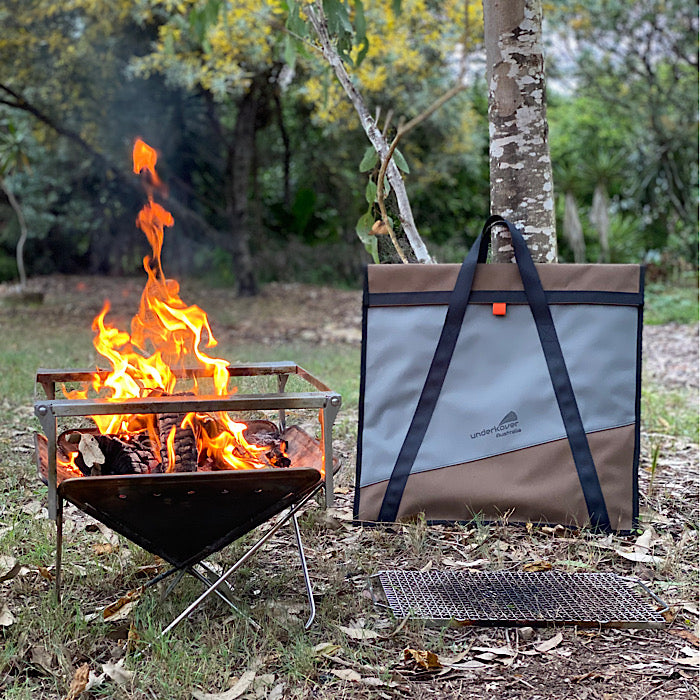 Canvas Fire Pit Folding Bbq Bag Large Underkover Australia