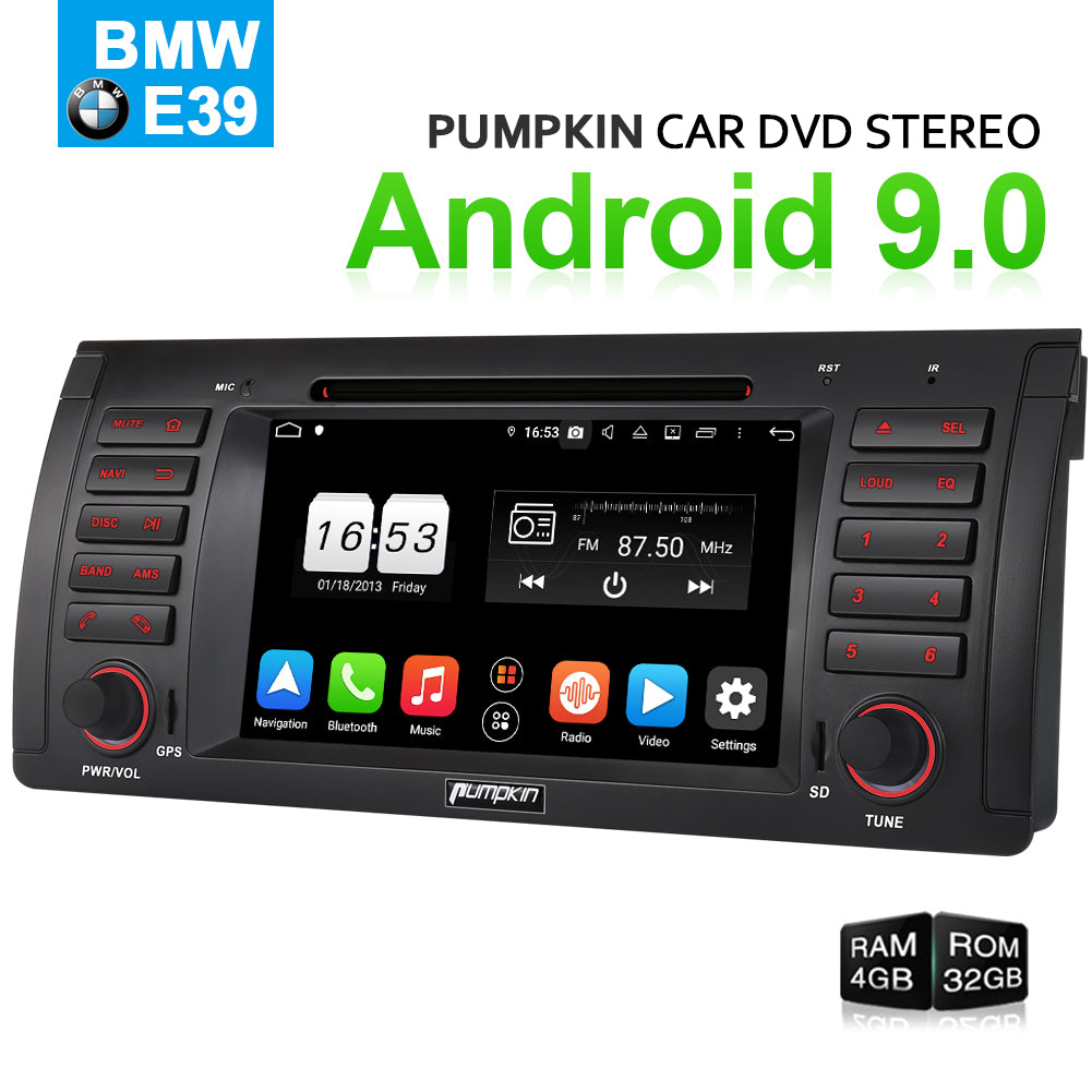 Pumpkin Android 9.0 Car Stereo for BMW E39 Series 7