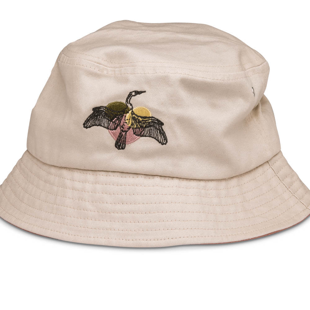 Interesting Bird Hemp Bucket Hat -