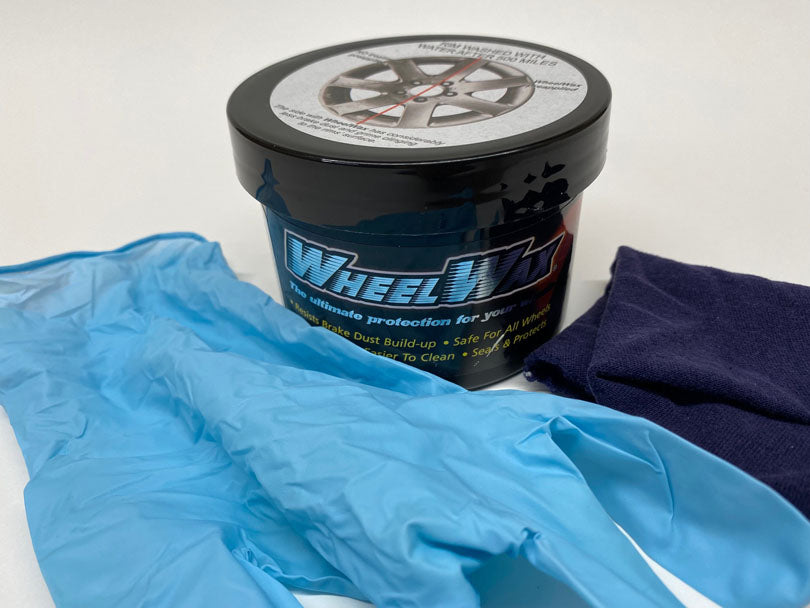 Wheel Wax and nitrile gloves.