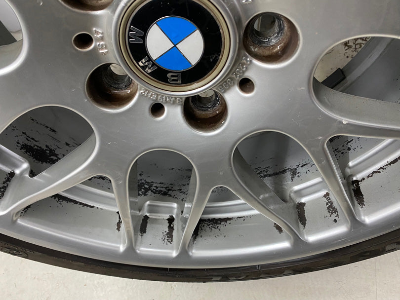 BMW BBS wheel with extreme brake dust that is difficult to remove.
