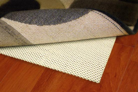 Grid Rug Pad for Hard Floor, Non-Slip Area Rug Pad, 2x3/3x5/5x7/2x10 Ft  Extra Thick Carpet Gripper Protective Cushioning Pad for Hardwood Floors,  White 