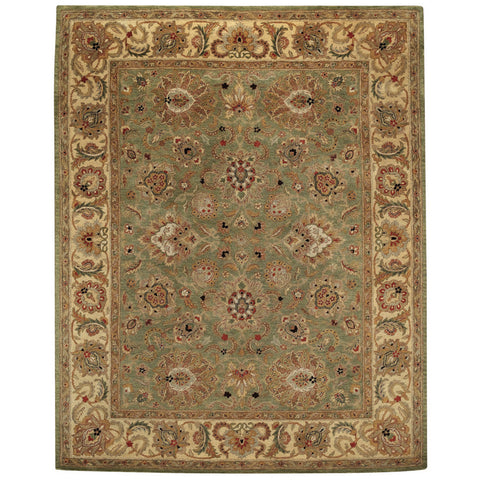 Parqueet Tweed Braided Rug 5X7 Sage 