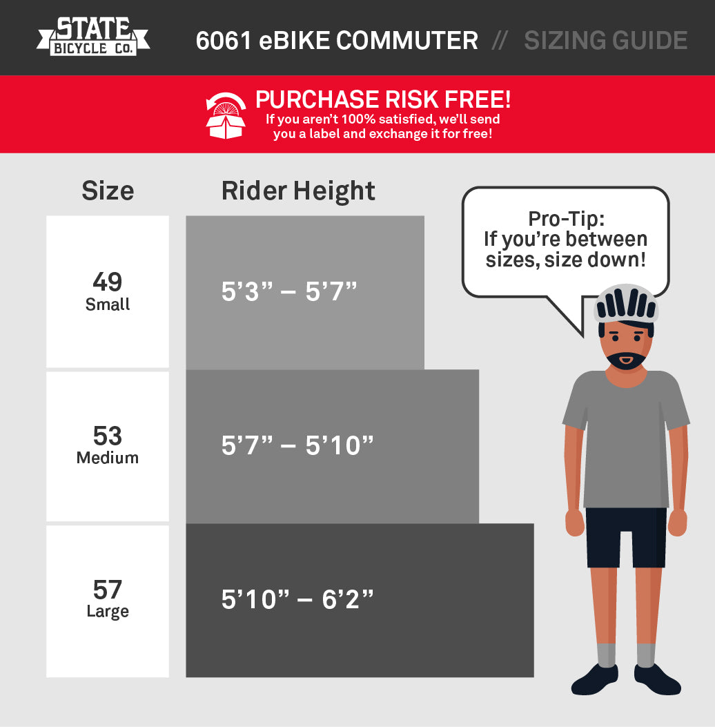 size chart of bicycle