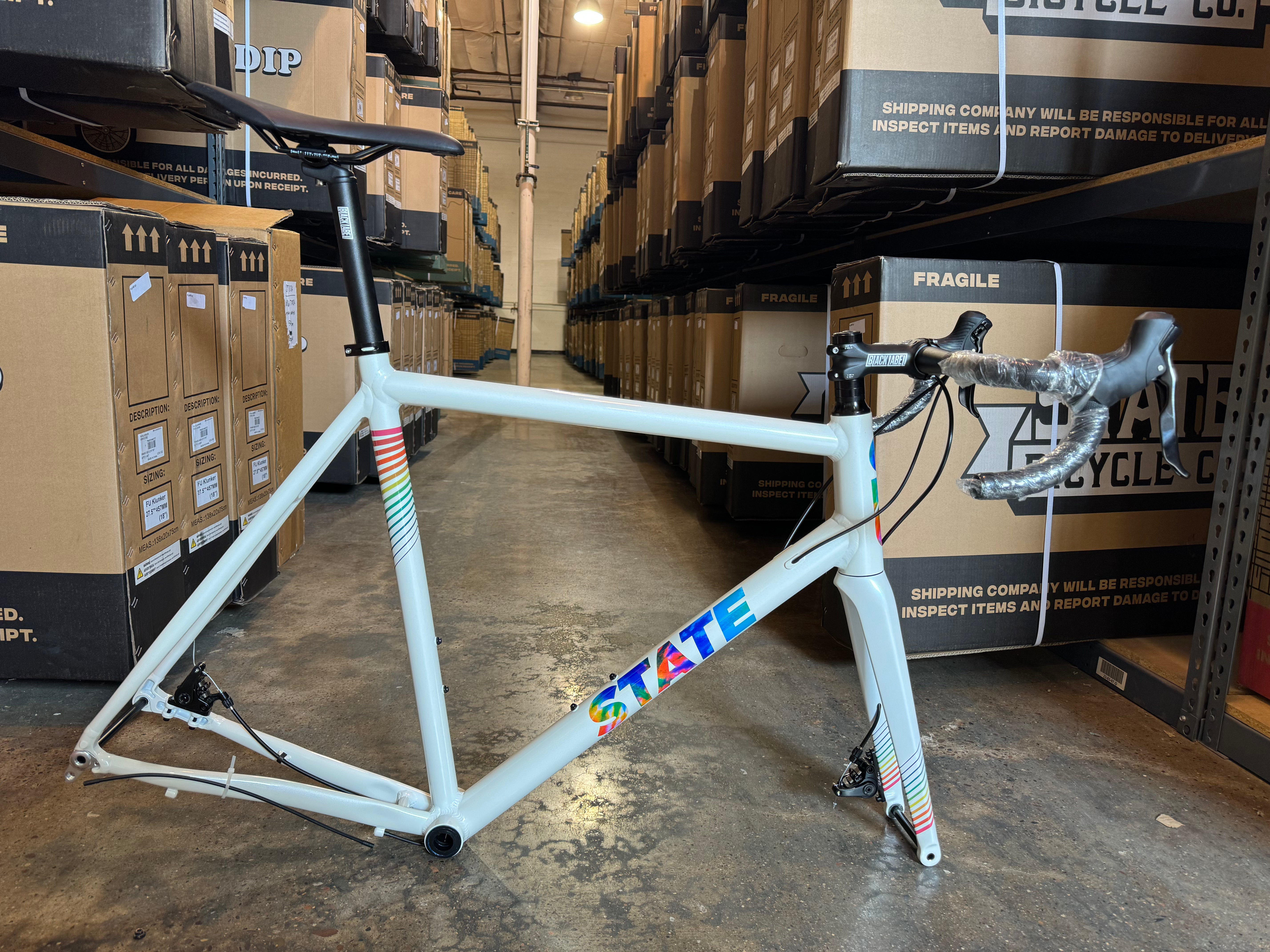 #928 - Undefeated Disc Road - Frameset + Extras - Tie-Dye/ Pearl - 61cm - Like-New Condition