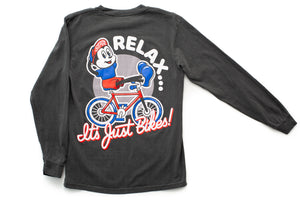 State Bicycle Co. - "Relax.." - Long Sleeve T-Shirt (Pepper)