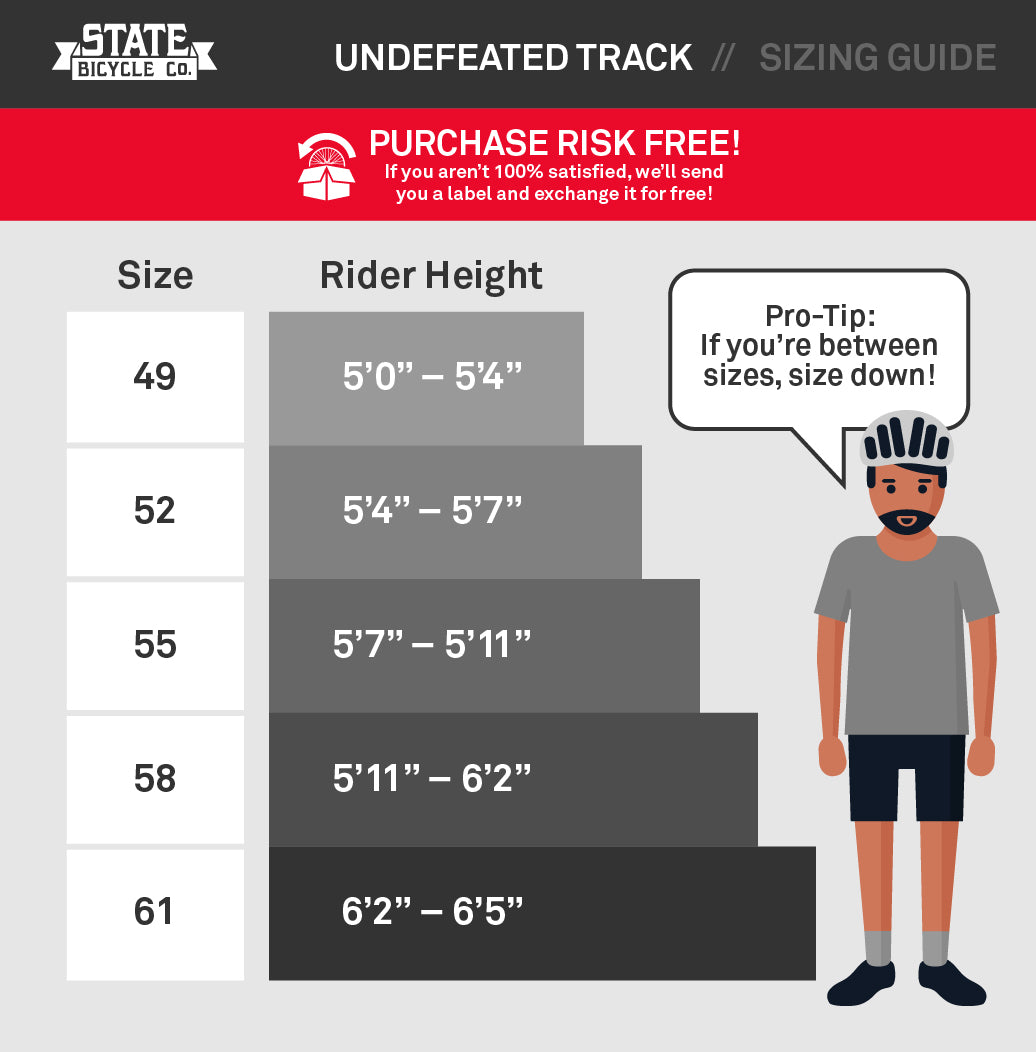 size chart of bicycle