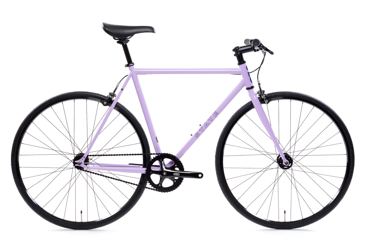 purple fixie bike