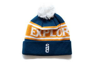 state-bicycle-co-explore-your-state-beanie-with-pom-royal-blue-gold