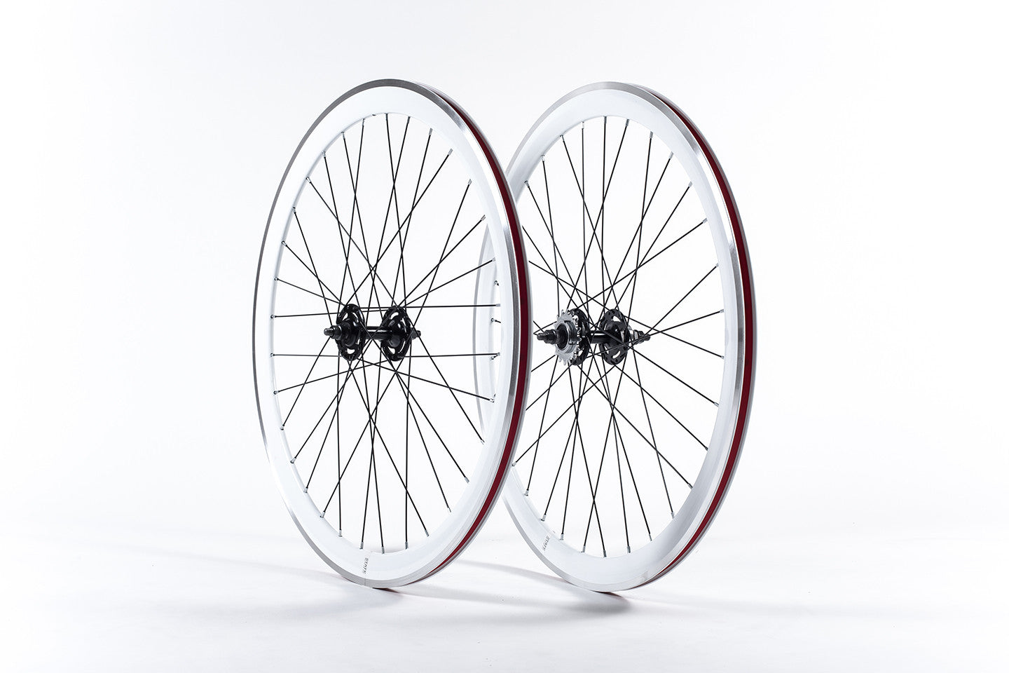 white bike rims