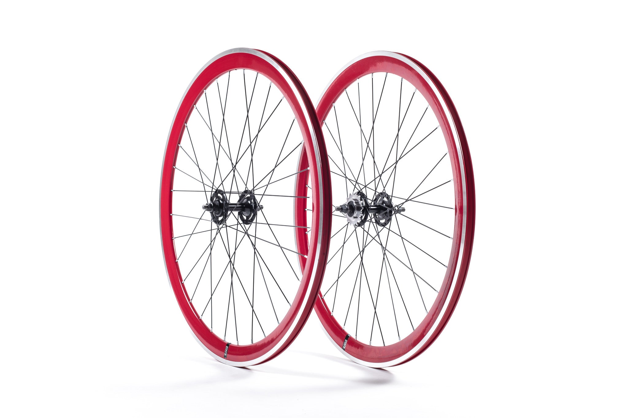 red bike rims