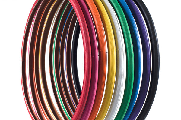 colored bicycle tires