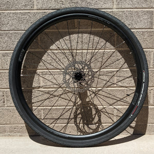 #568- All Road Wheel 700c - Front only - with Tire&comma; Tube & Rotor - Brand New Take-Offs