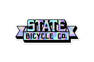 State Bicycle Co. - Holographic Ribbon Logo Sticker