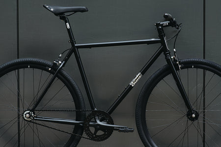 4130 - Matte Black / Mirror – (Fixed Gear / Single-Speed)-State Bicycle Co.-outdoor
