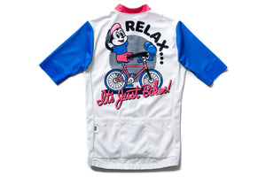 State Bicycle Co. - "Relax.." Jersey  - Sustainable Clothing Collection (White)