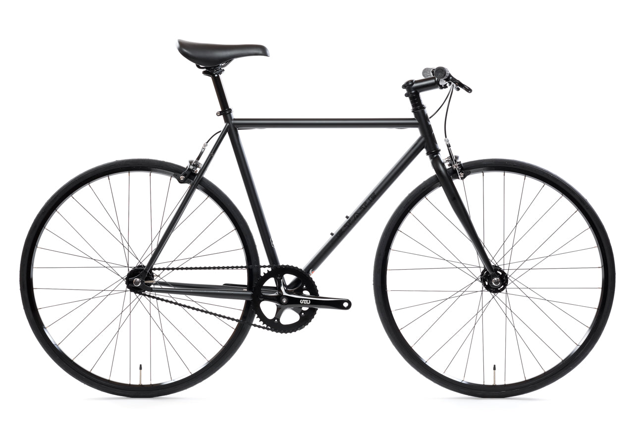 black fixed gear bike