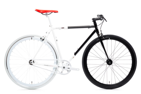 white single speed bike