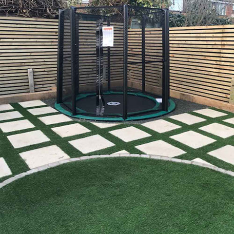 Small garden trampoline