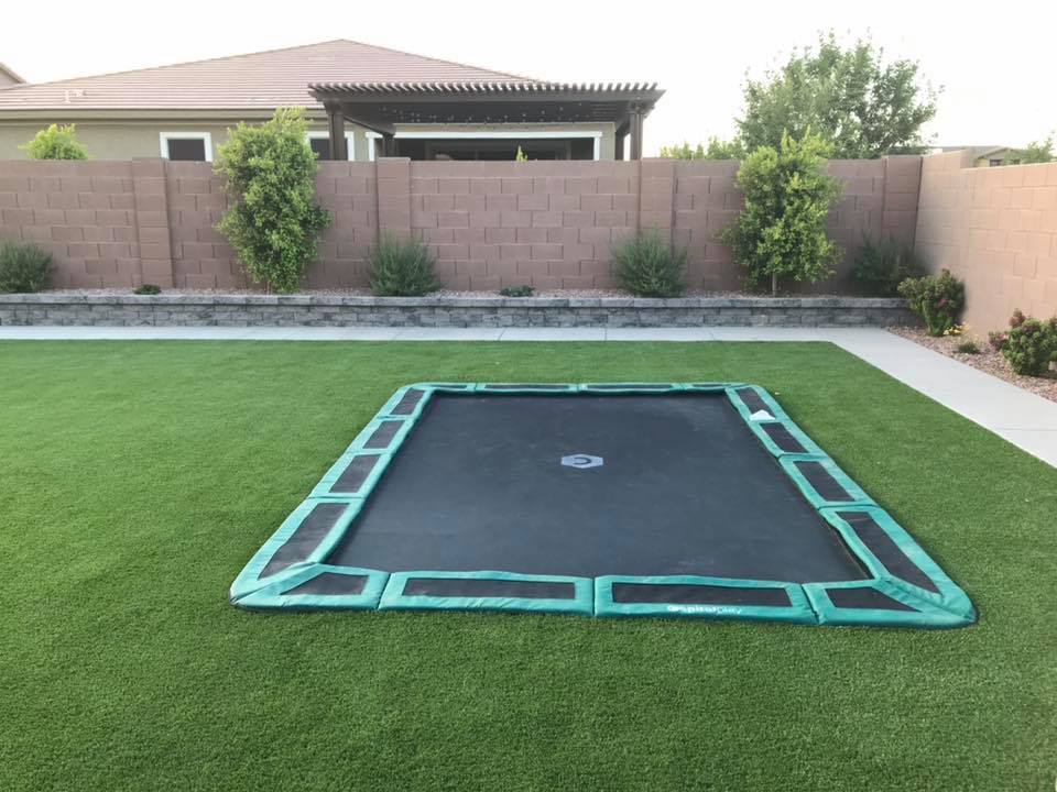 The jump shack in-ground trampoline