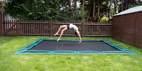 Gymnast Trampolining
