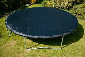 Trampoline with cover fitted.