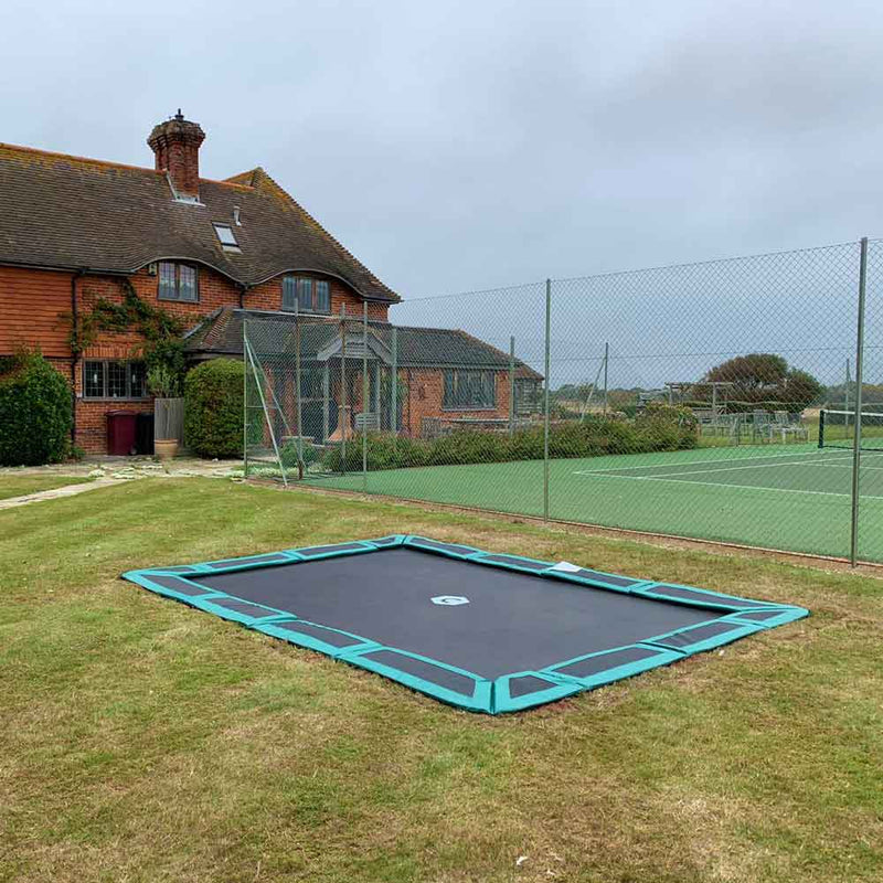 11ft x 8ft Rectangular in-ground trampoline kit | Capital Play UK