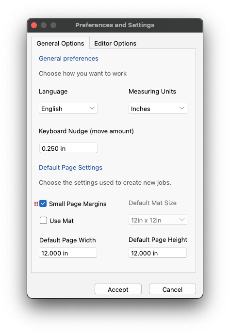 Siser Leonardo Design software - Preferences and Settings